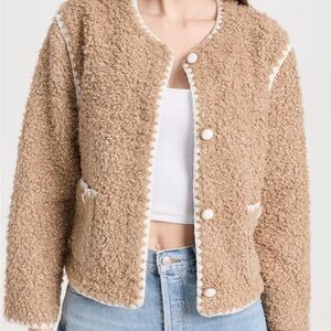 English Factory Faux Sherling Jacket
